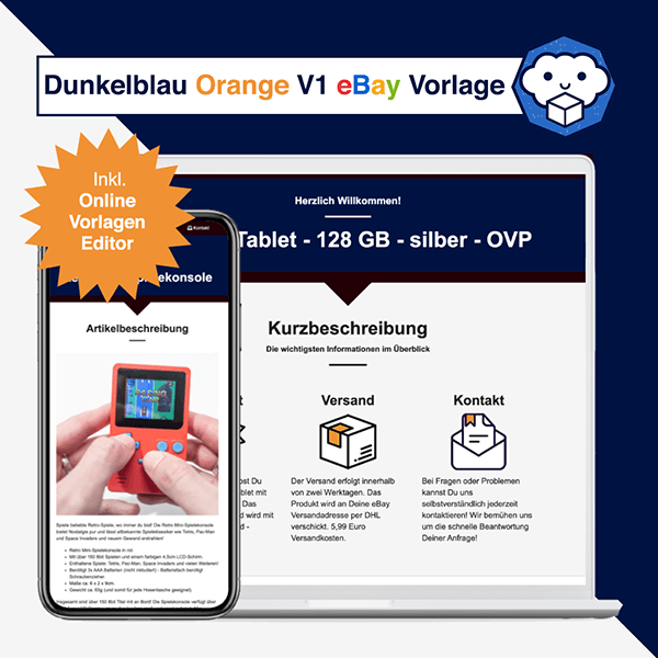 Dunkelblau Orange V1 Info