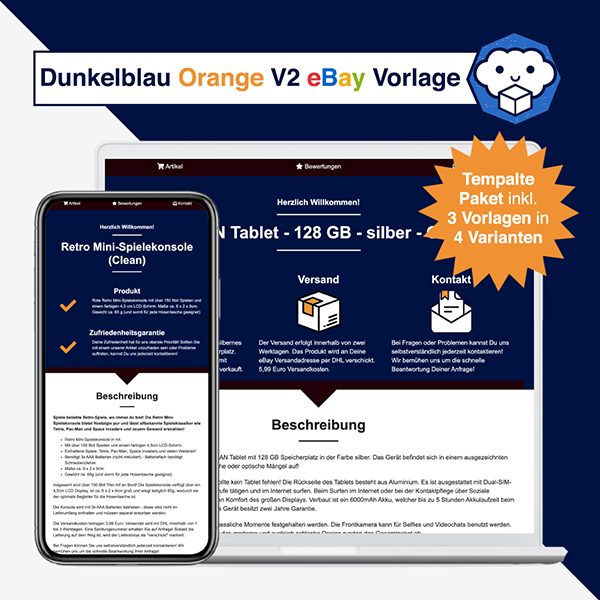 Dunkelblau Orange V2 Info