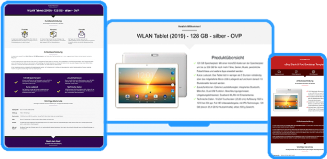 eBay Template Editor Beispiel