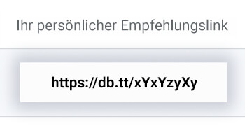Persönlicher Dropbox Empfehlungslink